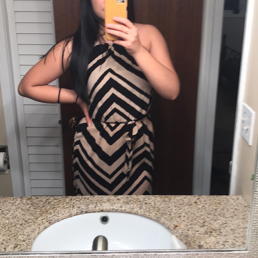 Zig zag pattern dress